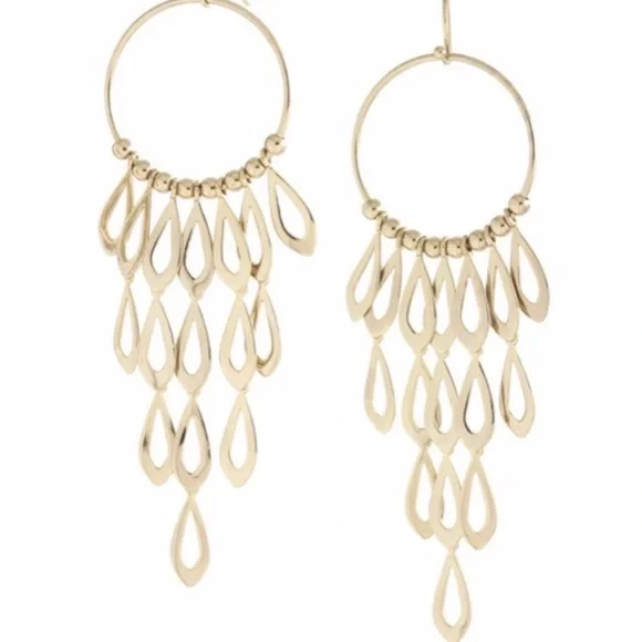 Stella & Dot | Exotically Gorgeous WHITE GOLD Vintage Retired Tigress Ea… - Picture 11 of 11